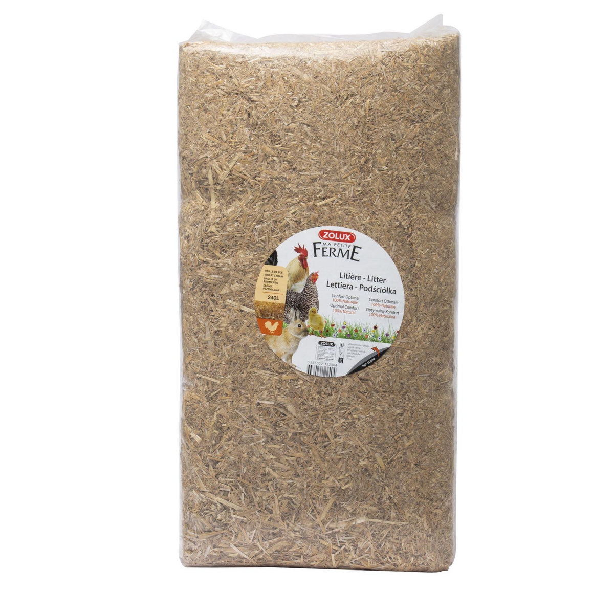 Zolux Paille naturelle 240L  8kg