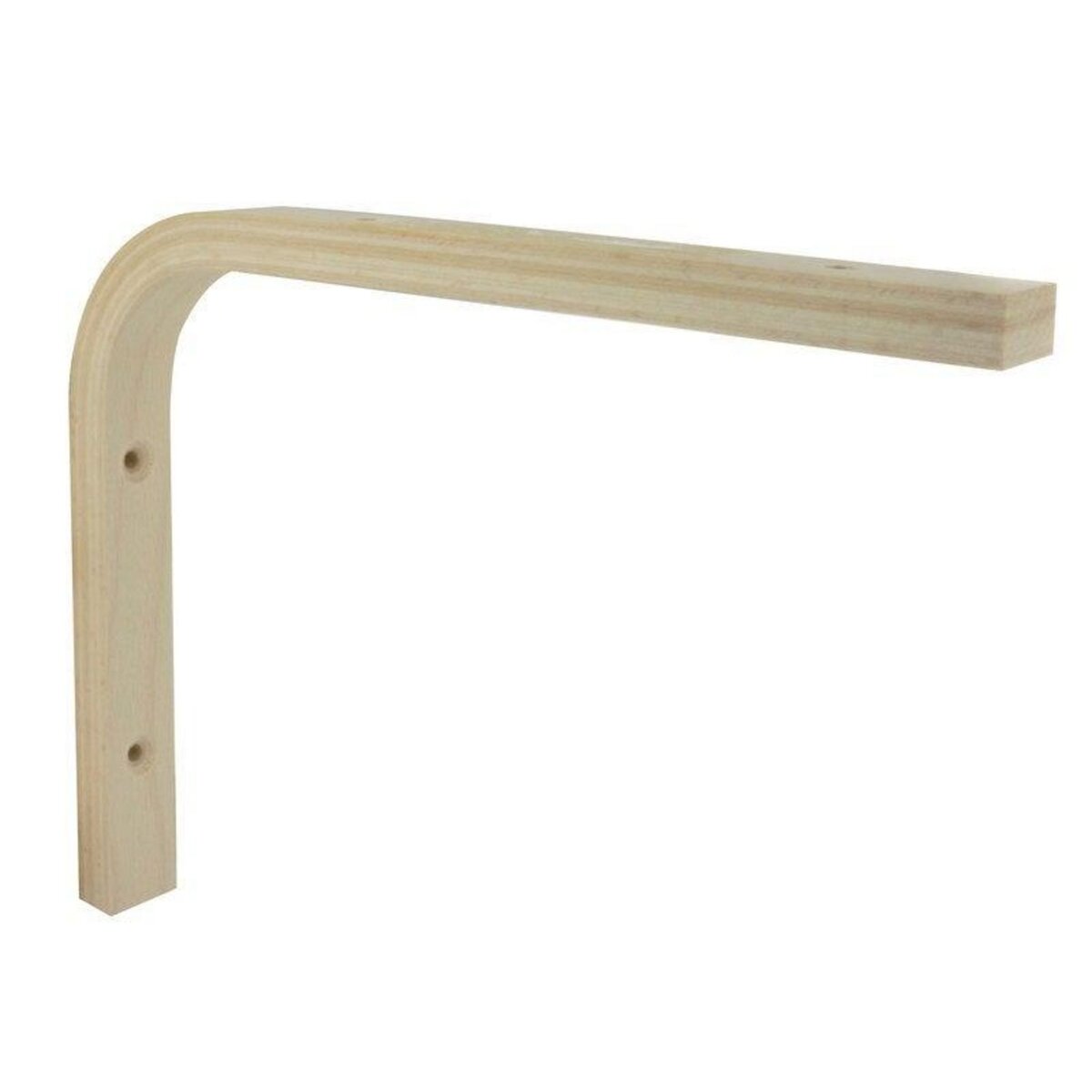 CIME Equerre Multiplis Bois Brut Naturel, H.15 X P.20 Cm