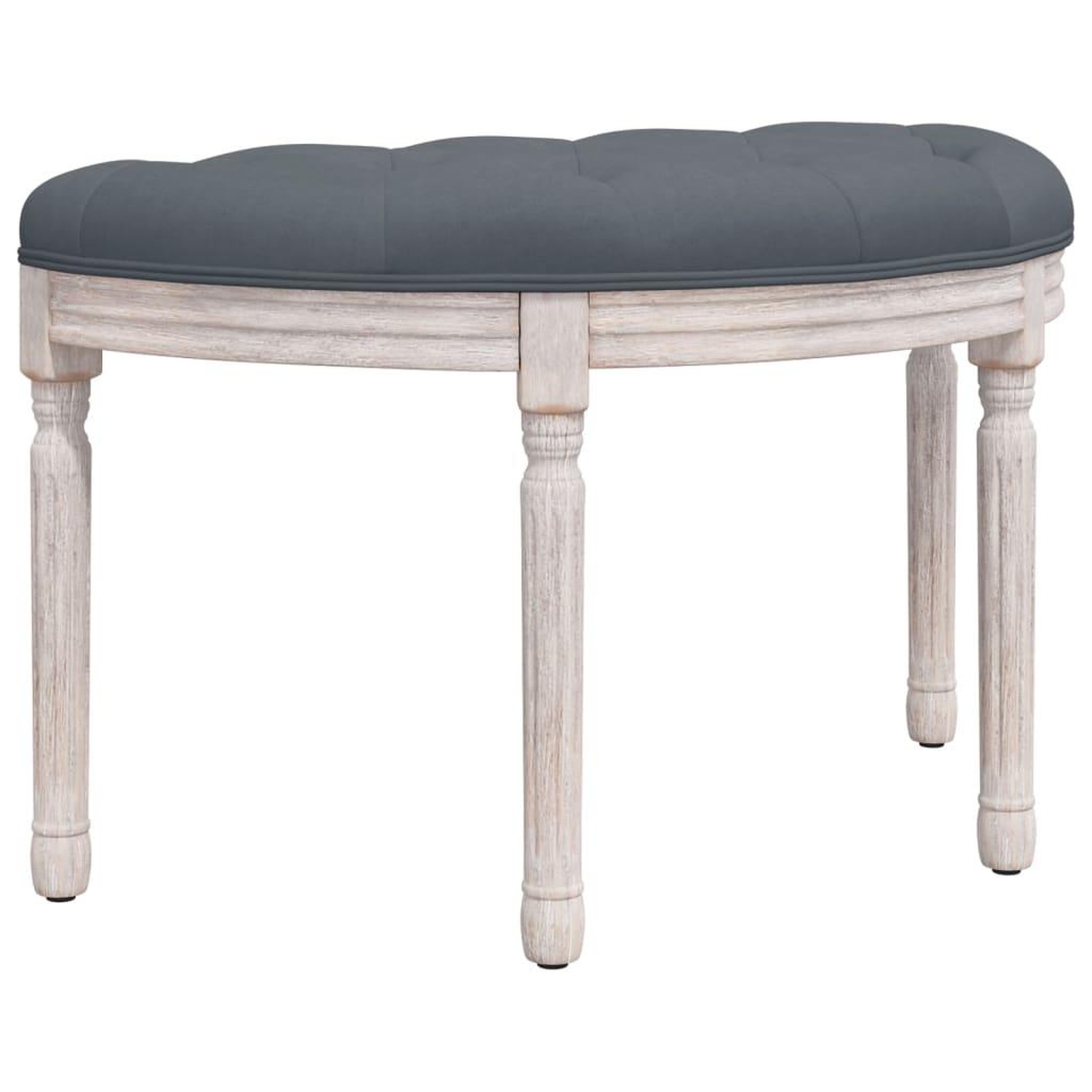 Voir la diapositive 2 : VIDAXL Banc Gris fonce 81,5x41x49 cm Velours
