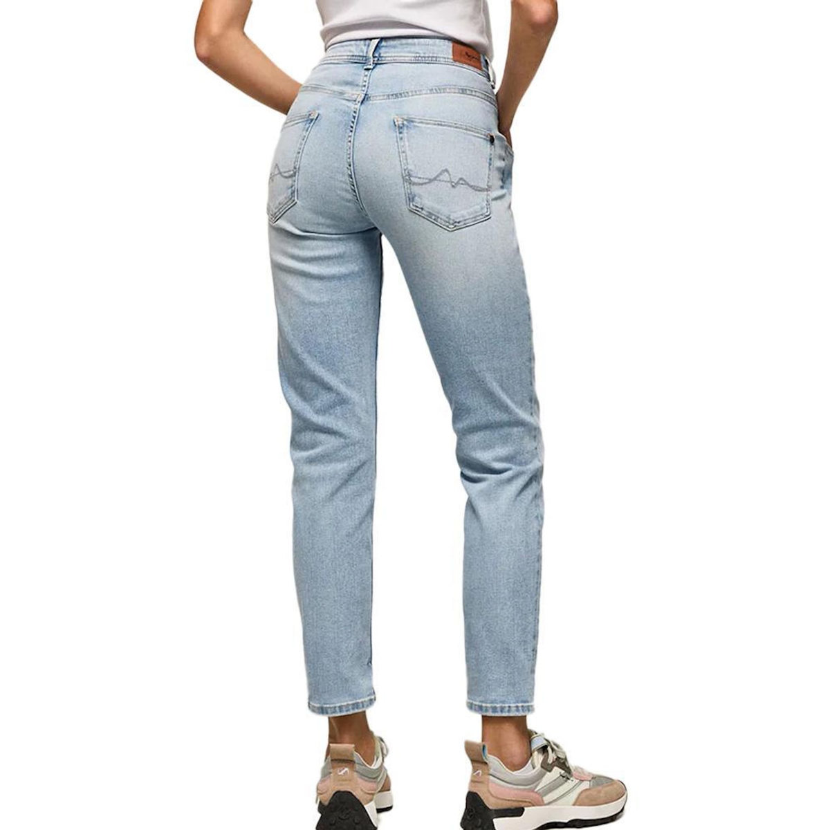 Pepe Jeans Jean Droit  Femme Pepe Jeans Violet   W26
