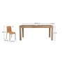 Voir la diapositive 4 : MAISON PAVANE Table et chaises de jardin 8 personnes en bois et résine-Sirivara