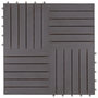 Voir la diapositive 3 : VIDAXL Carreaux de terrasse 10pcs Delavage gris 30x30 cm Acacia solide
