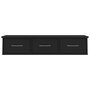 Voir la diapositive 4 : VIDAXL Etagere murale avec tiroirs Noir 88x26x18,5cm bois d'ingenierie