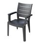 Voir la diapositive 1 : Fauteuil de jardin gris anthracite LEGNO