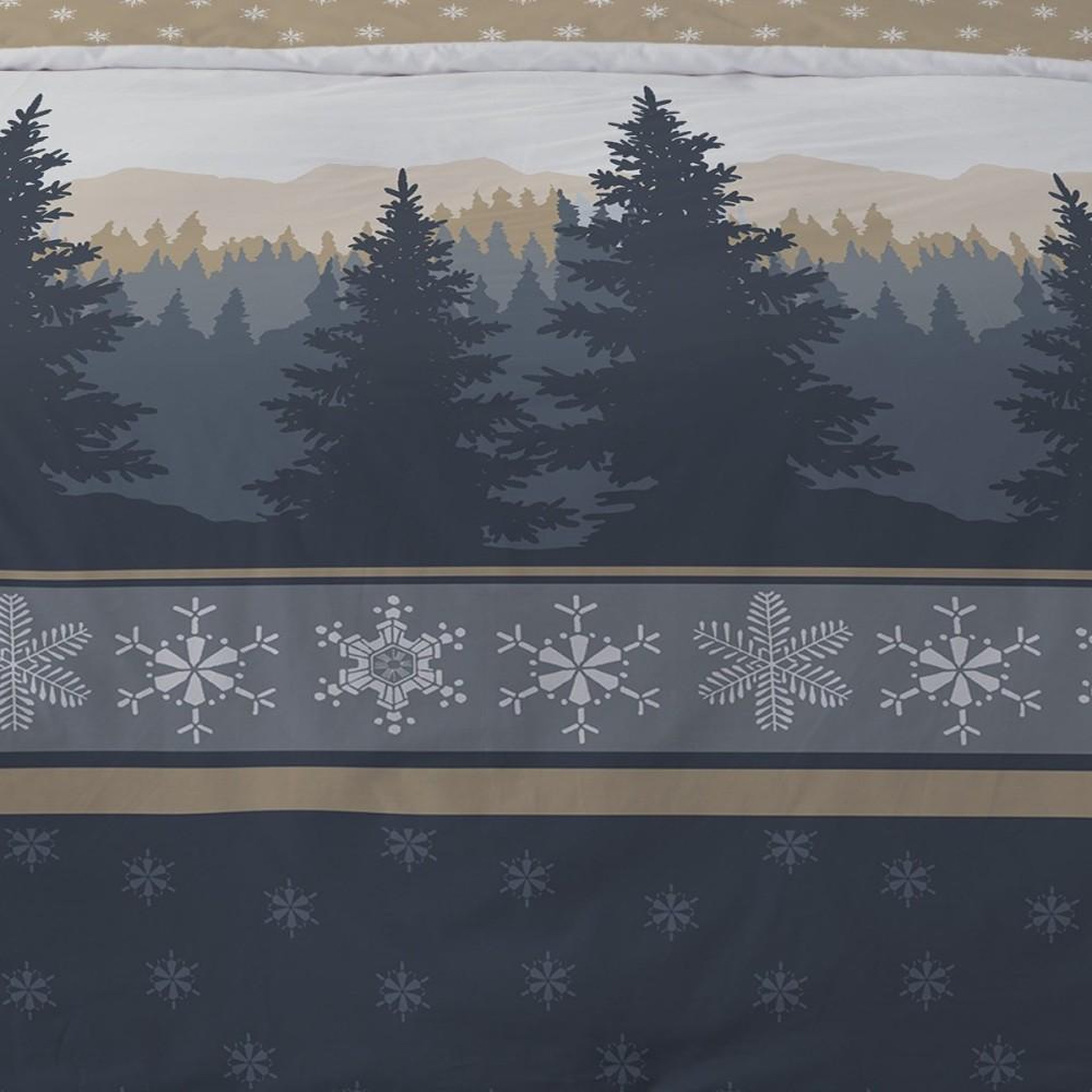 Voir la diapositive 3 : Dourev Housse de couette Flanelle 240x220 CHIMAY + 2 taies
