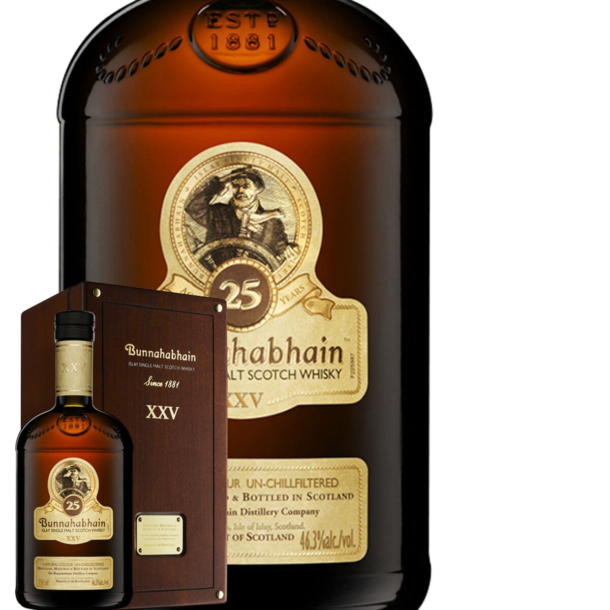 Bunnahabhain 25ans Whisky Single Malt 70cl 46° avec étui