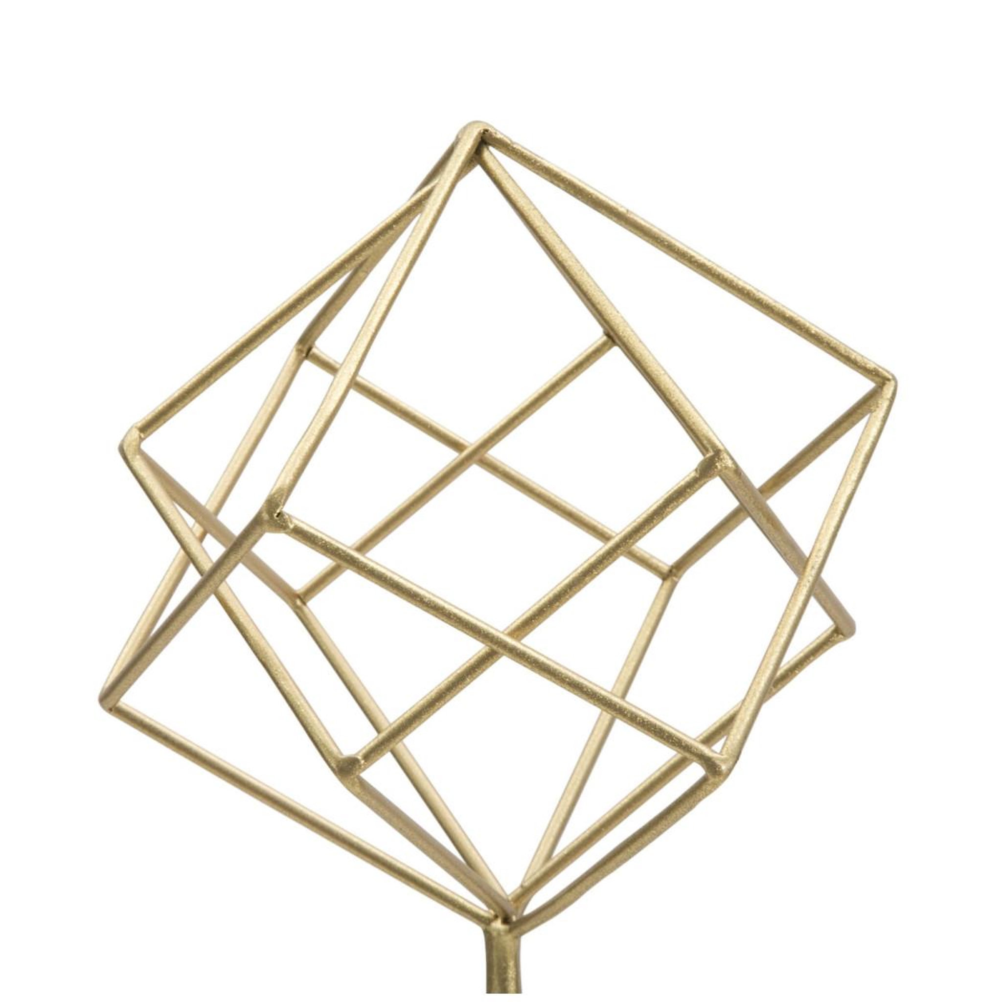 Voir la diapositive 2 : Paris Prix Objet déco en métal  cube  52cm or