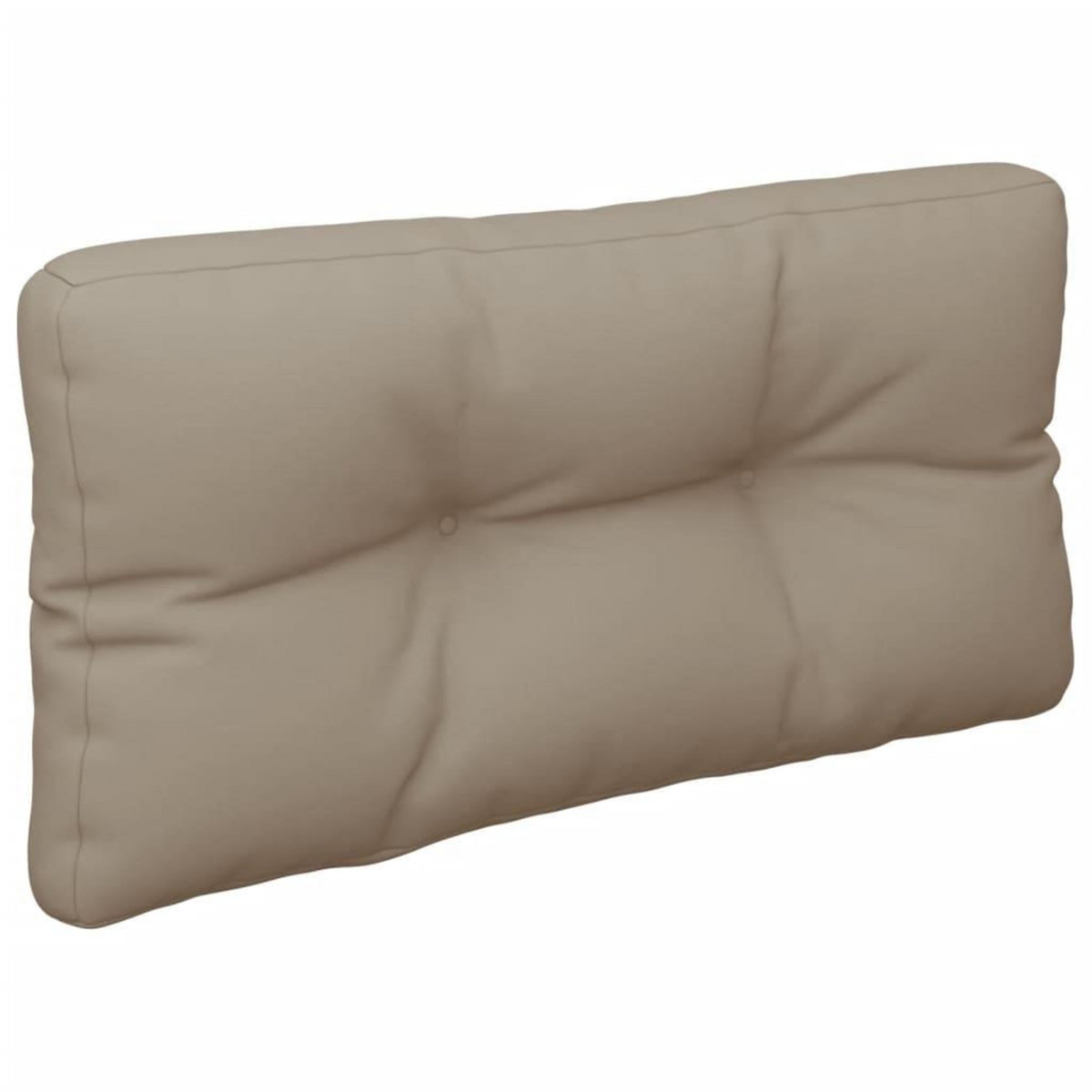 VIDAXL Coussins de palette lot de 2 taupe tissu