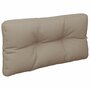 Voir la diapositive 5 : VIDAXL Coussins de palette lot de 2 taupe tissu