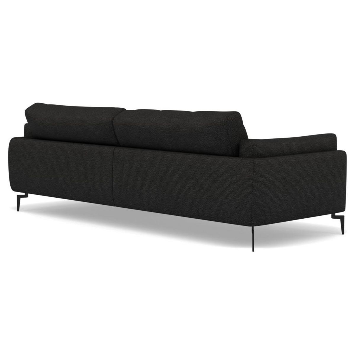 LISA DESIGN Carlos - canapé d'angle droit 4 places ultra moelleux en tissu texturé