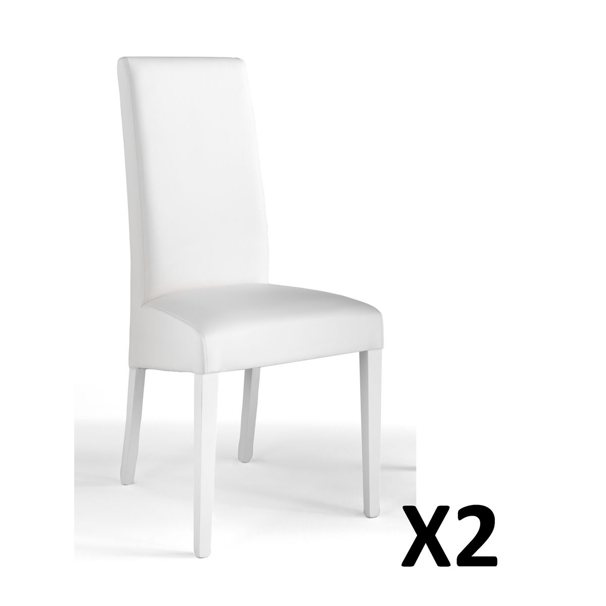 Lot de 2 chaises de séjour salle à mager modernes MARIA
