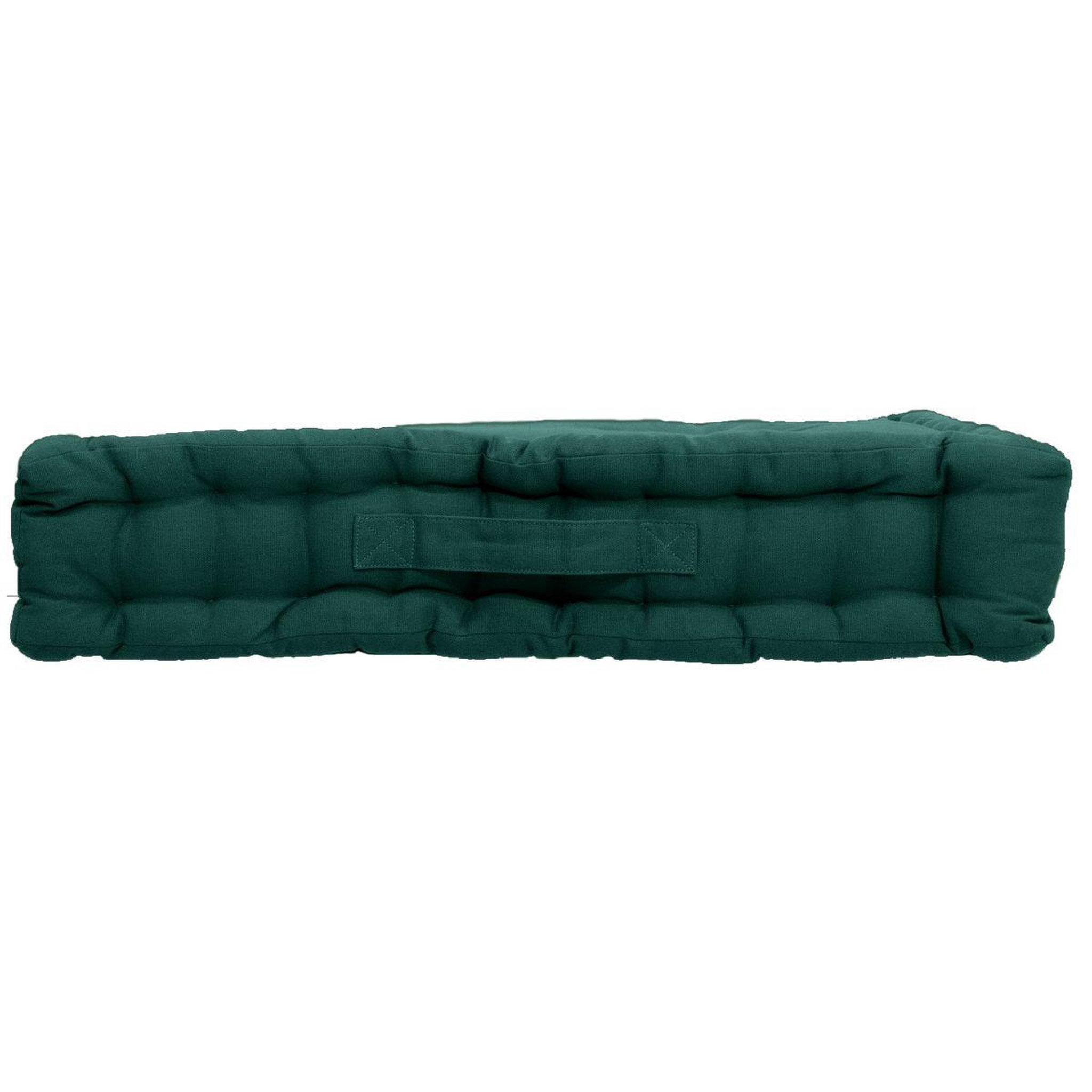 Voir la diapositive 2 : ENJOY HOME Coussin de Sol Uni  Panama  50x50cm Vert Foncé