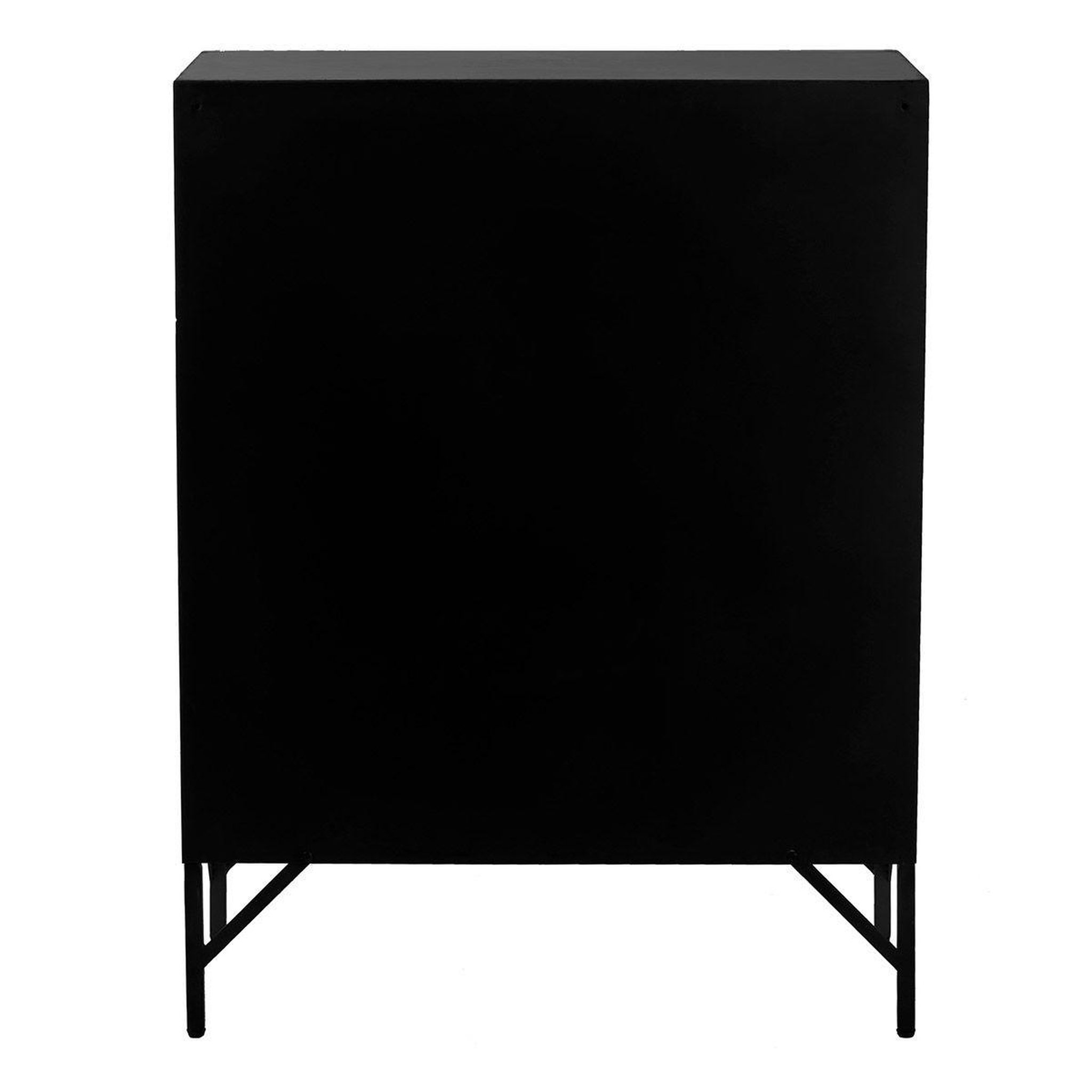 Voir la diapositive 5 : J-LINE Commode 9 portes en métal  popa  113cm noir