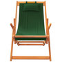 Voir la diapositive 4 : VIDAXL Chaises de plage pliables lot de 2 vert tissu
