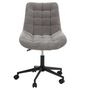 Voir la diapositive 5 : IDIMEX Chaise de bureau VASILO en velours côtelé