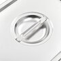 Voir la diapositive 5 : VIDAXL Couvercles de plateau 2 pcs GN 1 2 Acier inoxydable