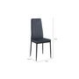 Voir la diapositive 4 : Lot de 4 chaises en velours JUNE