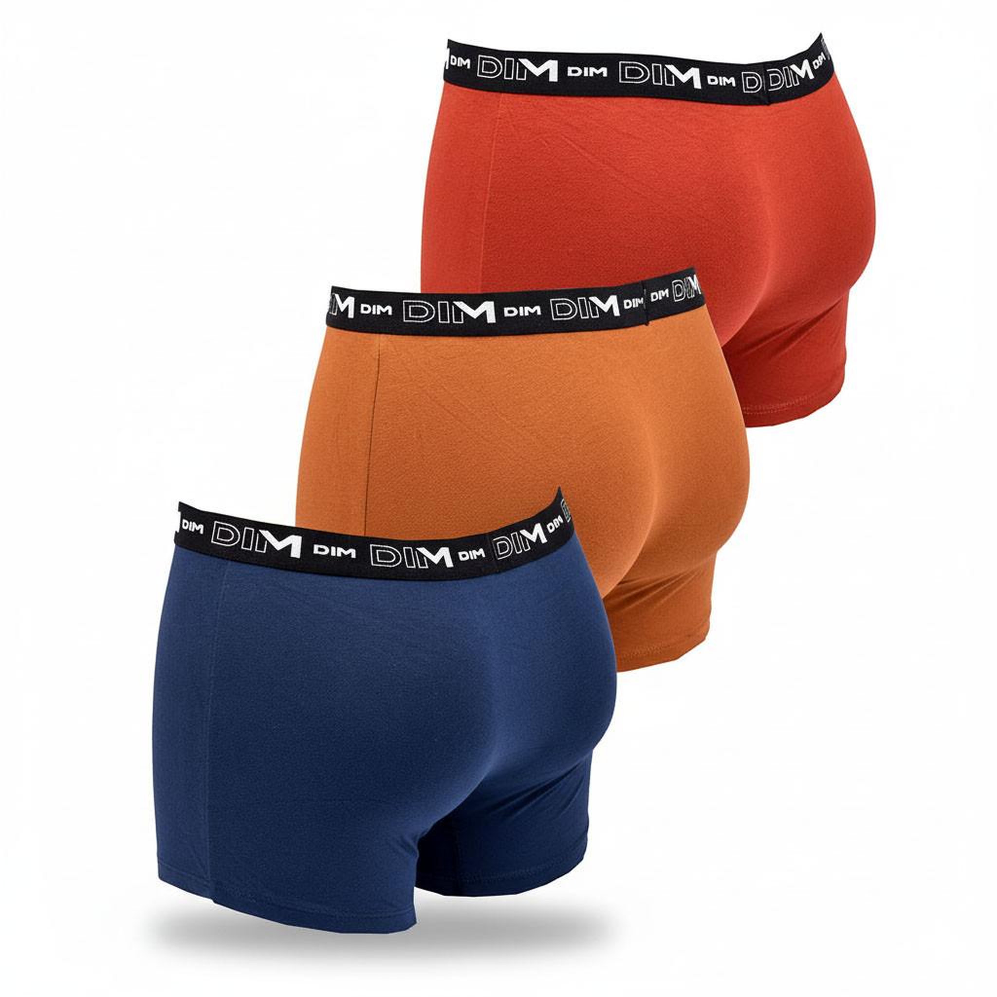 Voir la diapositive 3 : DIM Lot de 3 boxers DIM en coton stretch