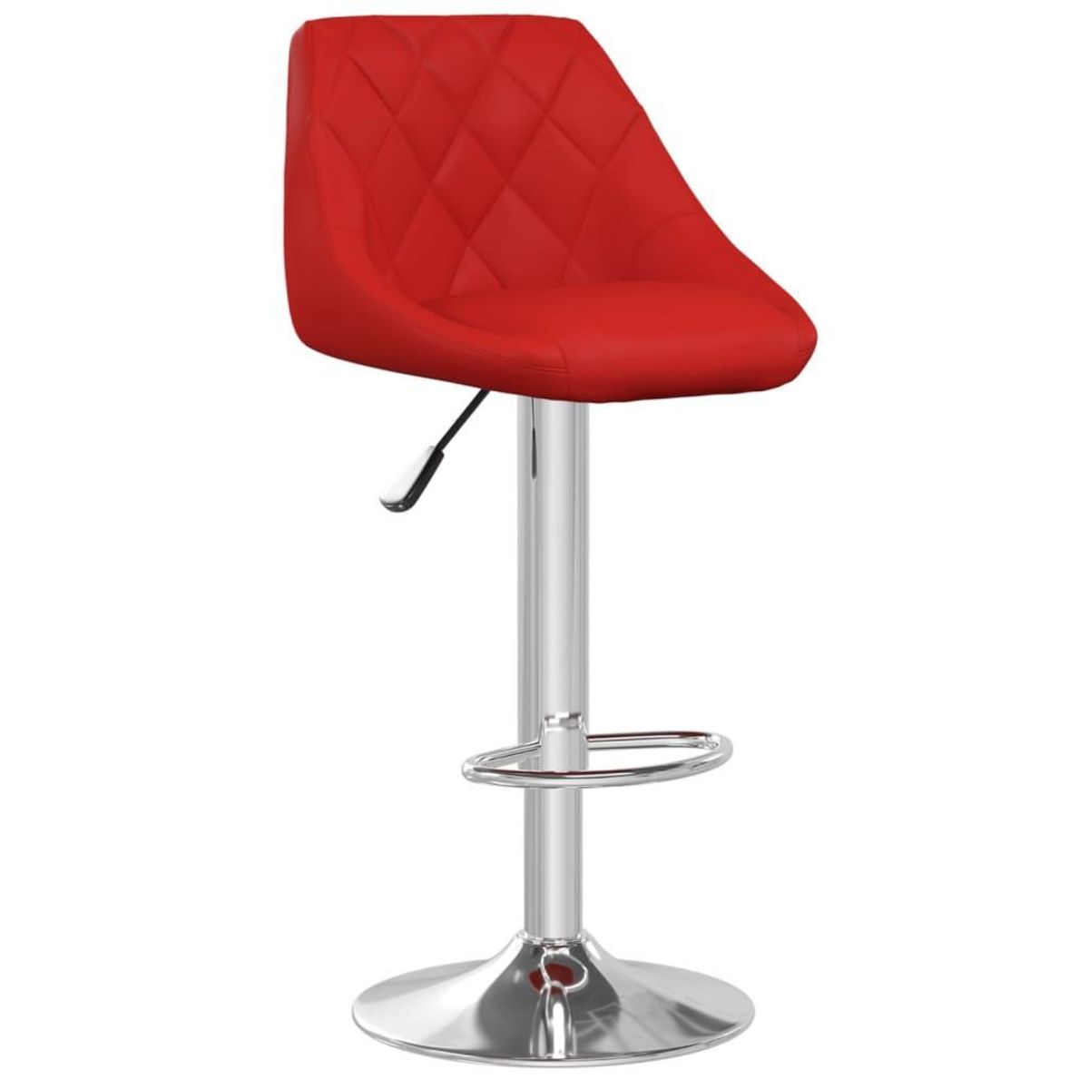 VIDAXL Tabourets de bar lot de 2 rouge bordeaux similicuir