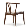 Voir la diapositive 4 : VS VENTA-STOCK Pack 2 chaises Rustic, Couleur Noyer, Bois Massif, 55 cm x 54,5 cm x 76 cm