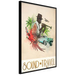 Paris Prix Affiche Murale Encadrée  Exotic Travel. Coloris disponibles : Noir, Jaune