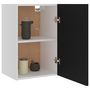 Voir la diapositive 4 : VIDAXL Armoire suspendue Noir 39,5x31x60 cm Bois d'ingenierie