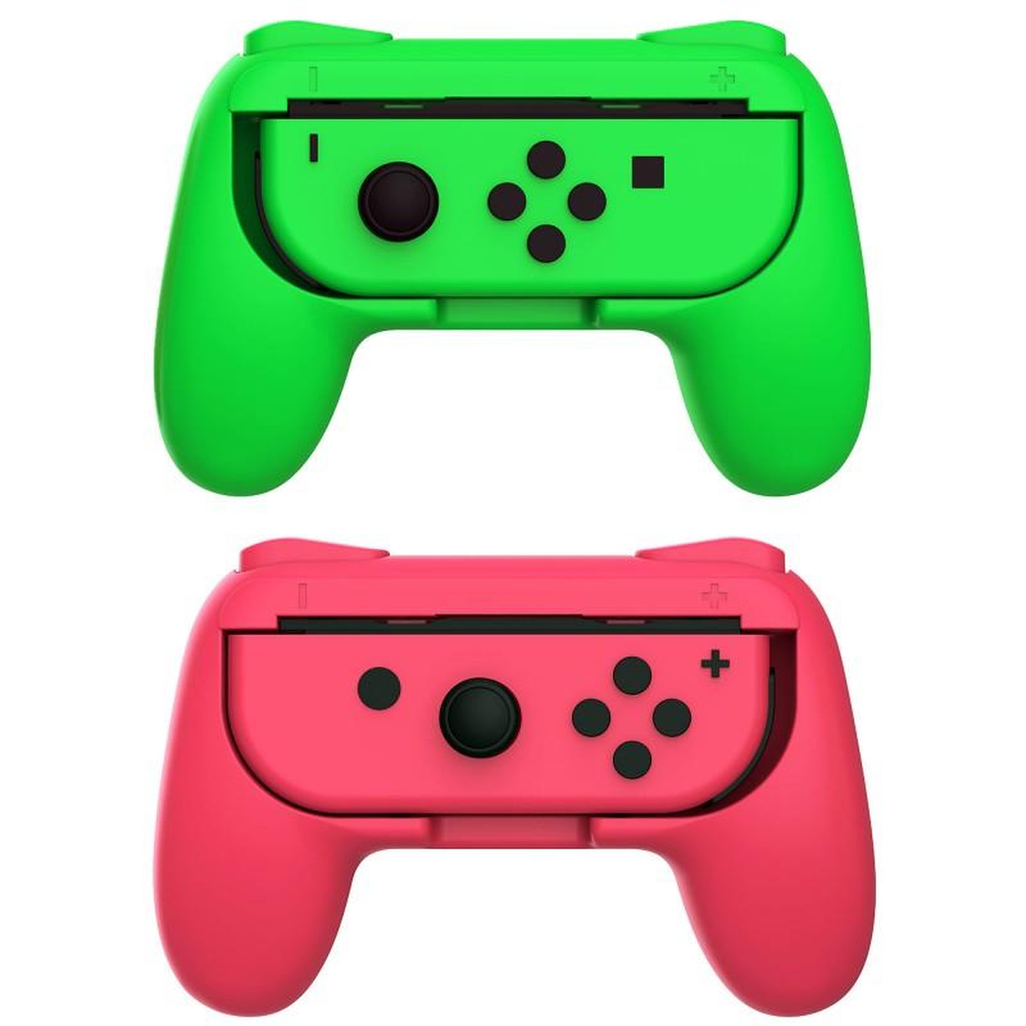 Voir la diapositive 3 : Subsonic 2 grips manette pour Joy Cons rose et Vert