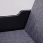Voir la diapositive 6 : HOMCOM Bibliothèque banc 2 en 1 design contemporain 6 casiers 3 coussins fournis 102L x 30l x 61H cm noir gris