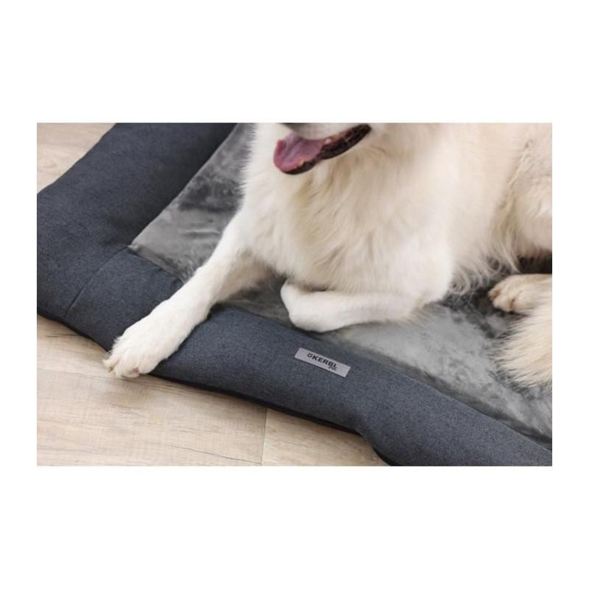 Voir la diapositive 4 : KERBL KERBL - Matelas mémoire de forme L - 80 x 55 x 9 cm - Coussin PLATIN ORTHO - Gris -