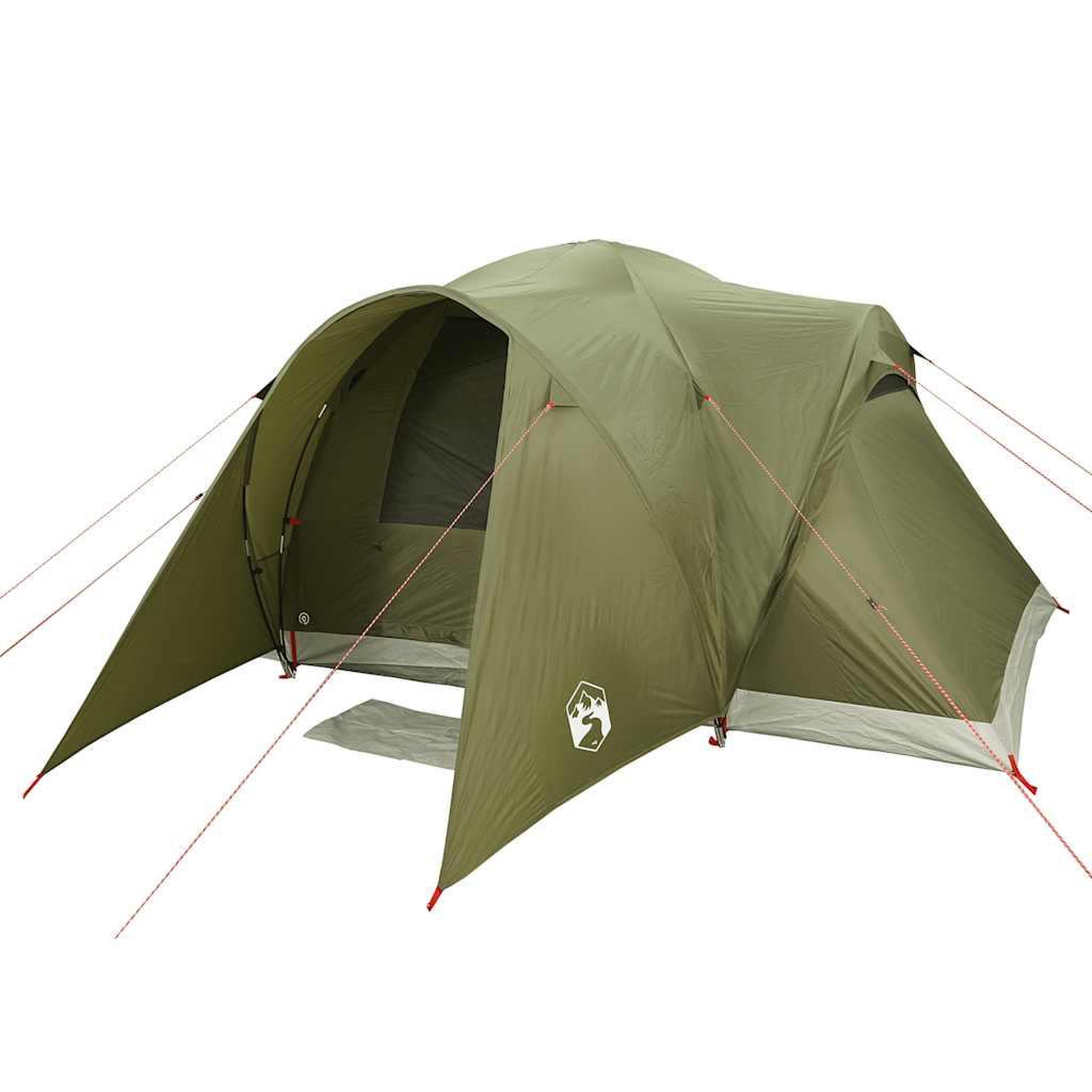 Voir la diapositive 5 : VIDAXL Tente familiale a dome 6 personnes vert olive impermeable