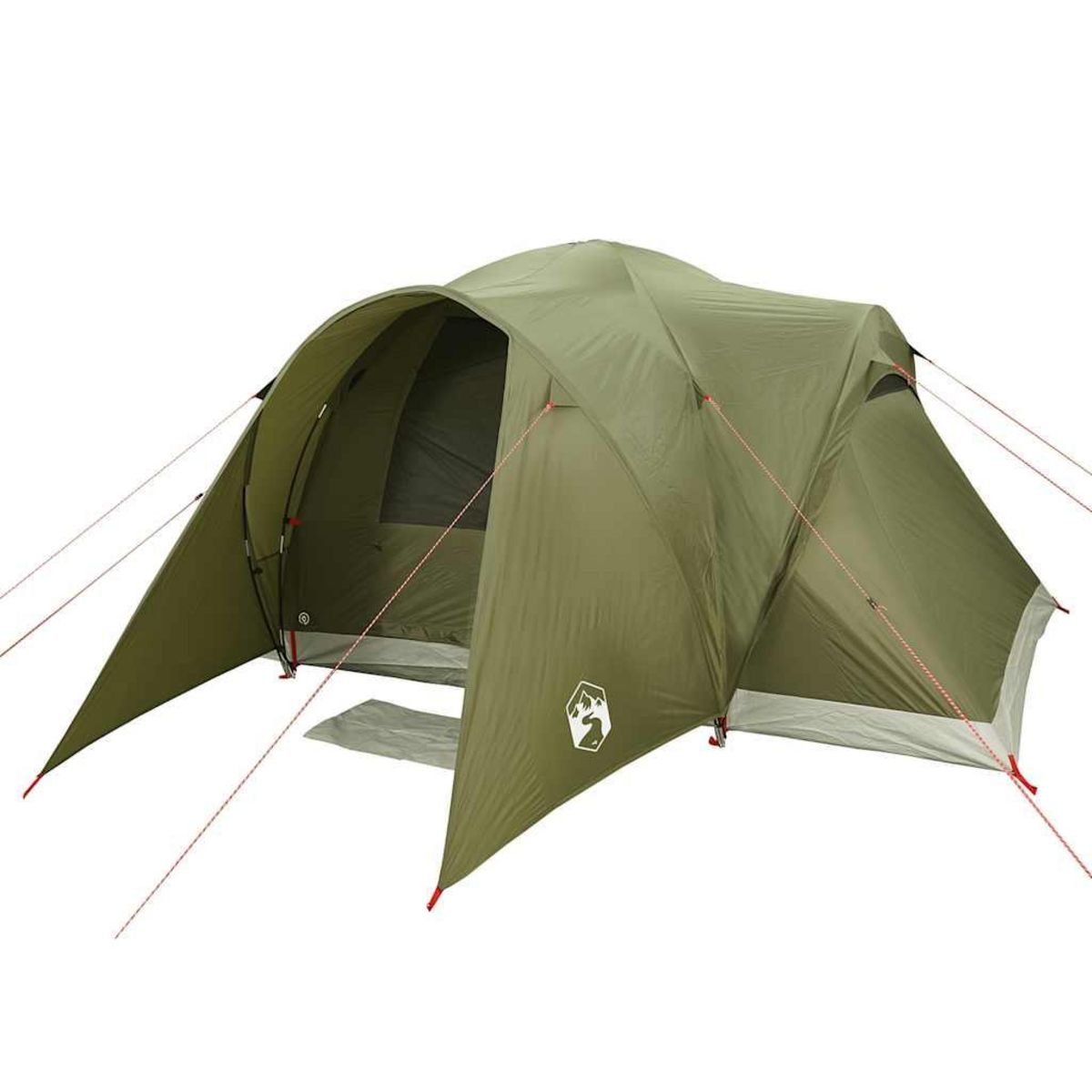 VIDAXL Tente familiale a dome 6 personnes vert olive impermeable