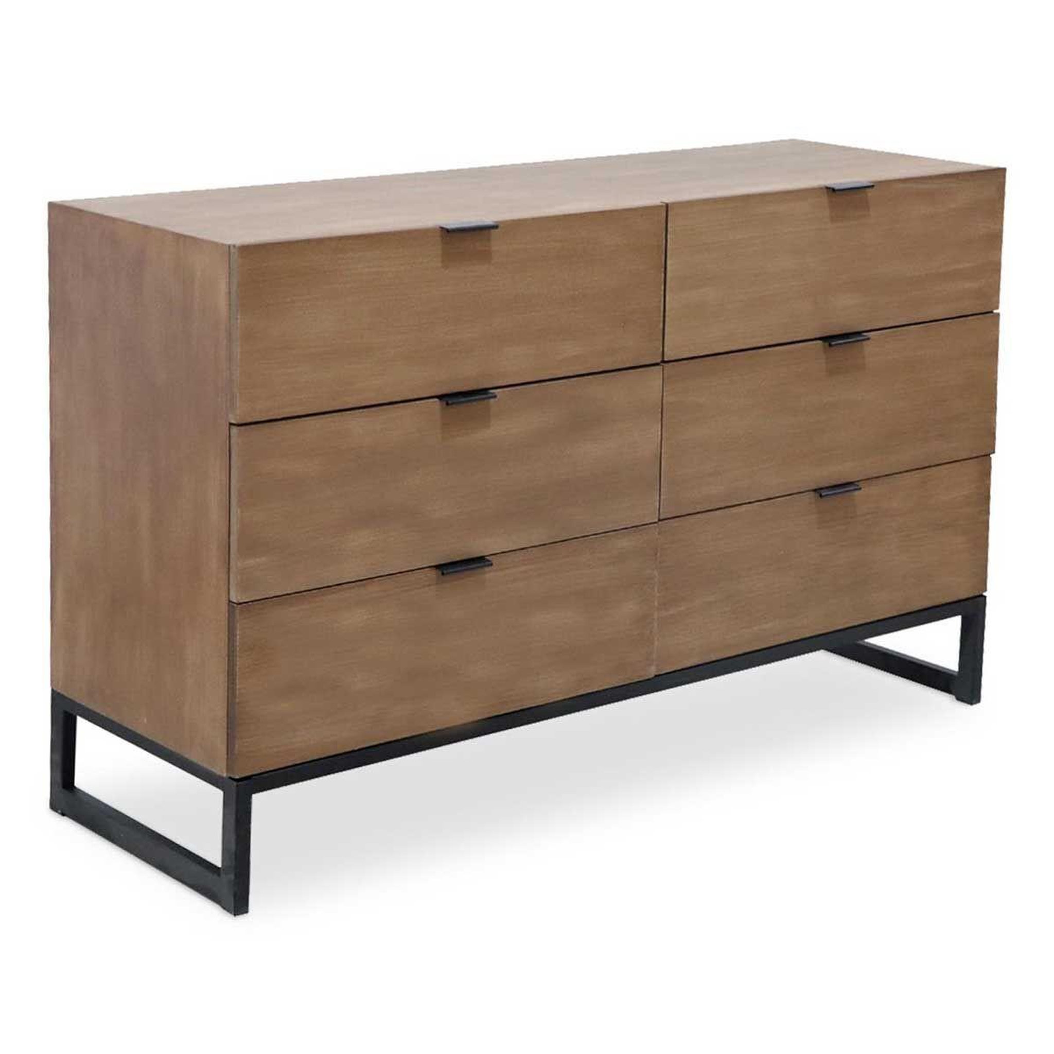 Voir la diapositive 1 : Paris Prix Commode 6 tiroirs  bolta  120cm chêne clair