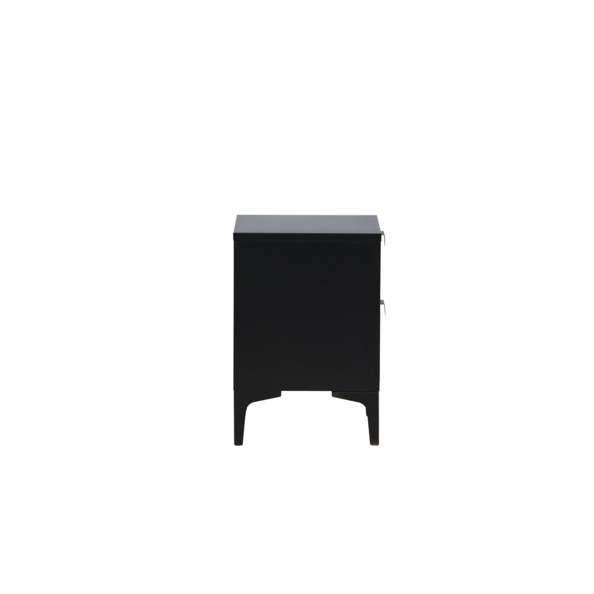 Voir la diapositive 2 : Paris Prix Table de chevet 2 tiroirs  piring  59cm noir