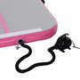 Voir la diapositive 5 : HOMCOM Airtrack tapis de gymnastique gonflable tapis de tumbling entraînement avec pompe à air électrique dim. 300L x 100l x 10H cm tissu stratifié PVC rose