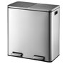 Voir la diapositive 1 : Kitchen move Poubelle de cuisine tri sélectif MAJOR Argent Acier inoxydable 60L