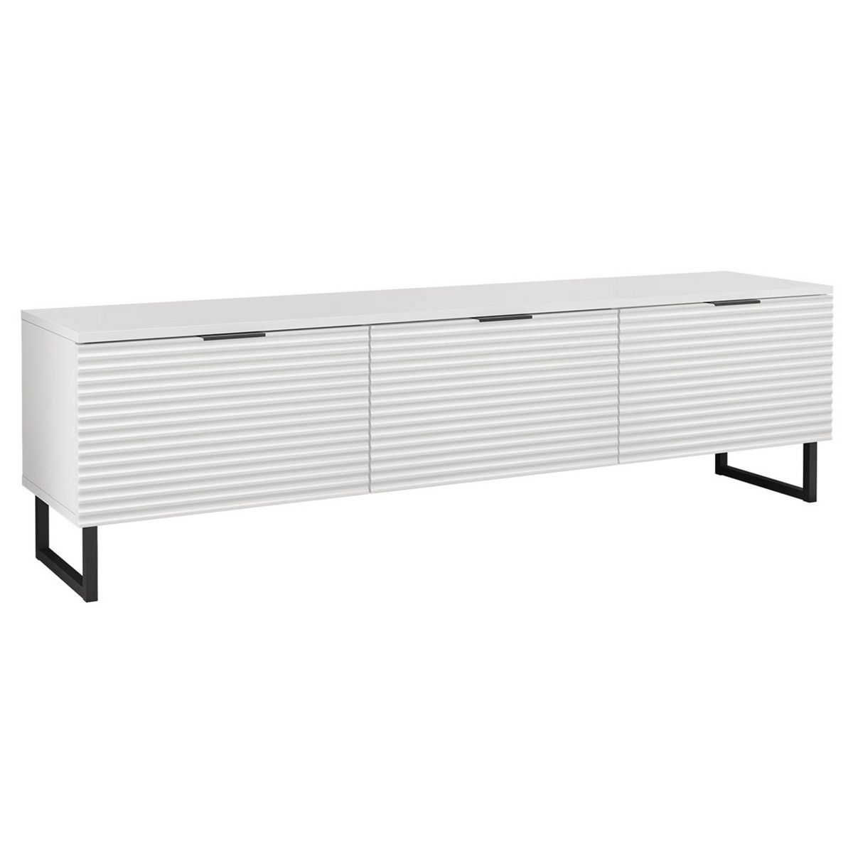 BEST MOBILIER Barbara - meuble tv - blanc - 150 cm