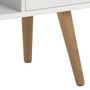 Voir la diapositive 5 : CONCEPT USINE Buffet scandinave blanc avec 2 placards LOKKA