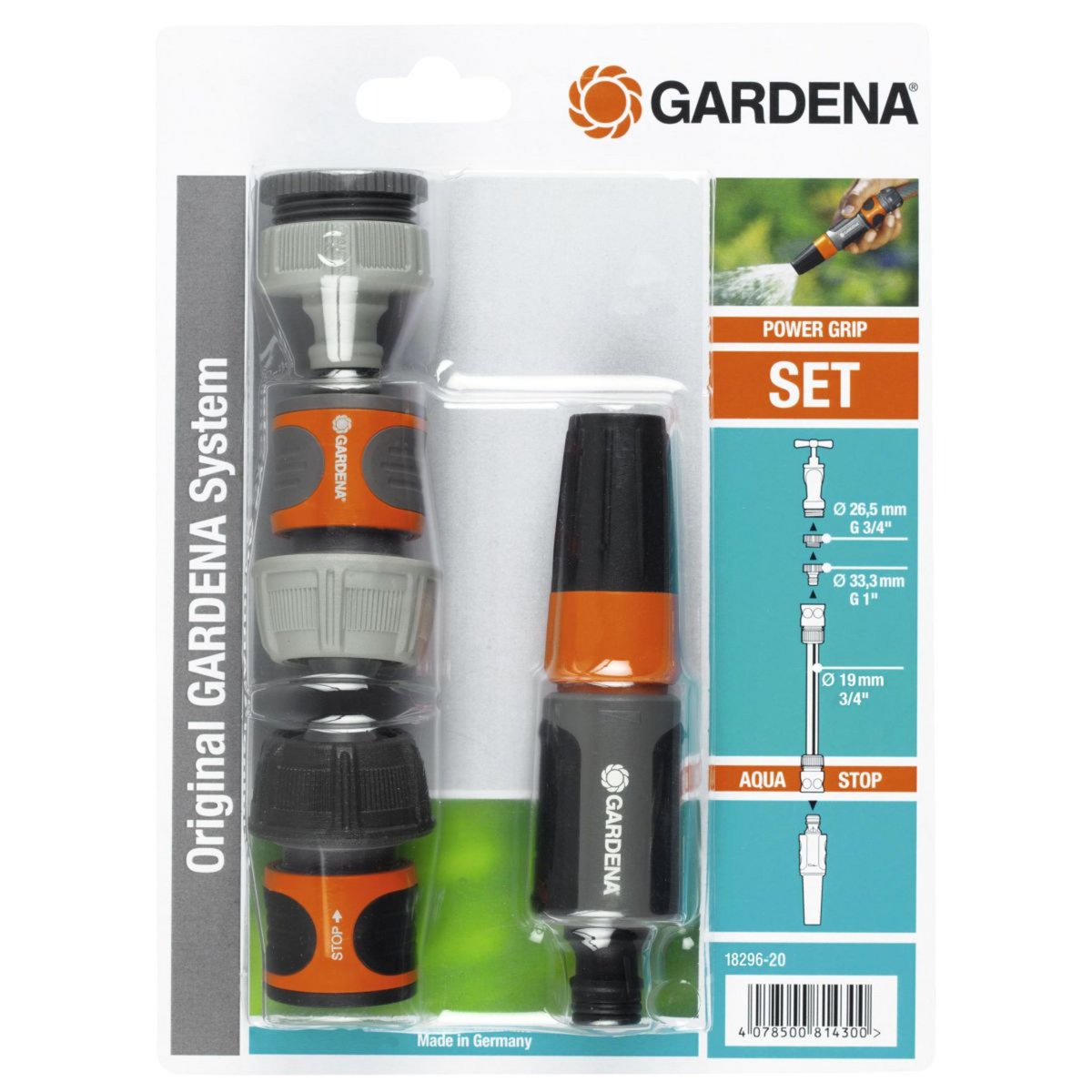 GARDENA Set de raccordement automatique - 19 mm