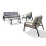 Voir la diapositive 3 : PARIS GARDEN Salon bas de jardin - 5 places - Aluminium - Anthracite - IBIZA