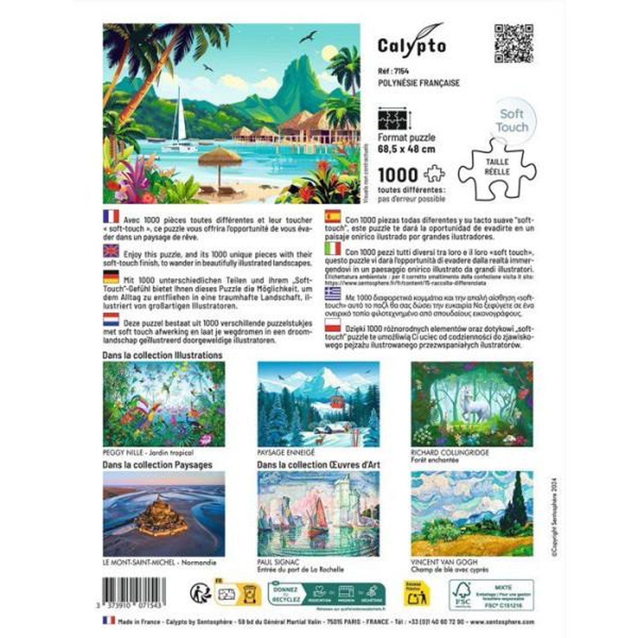 Voir la diapositive 2 : Sentosphere PUZZLE 1000 P Polynesie Francaise 2025