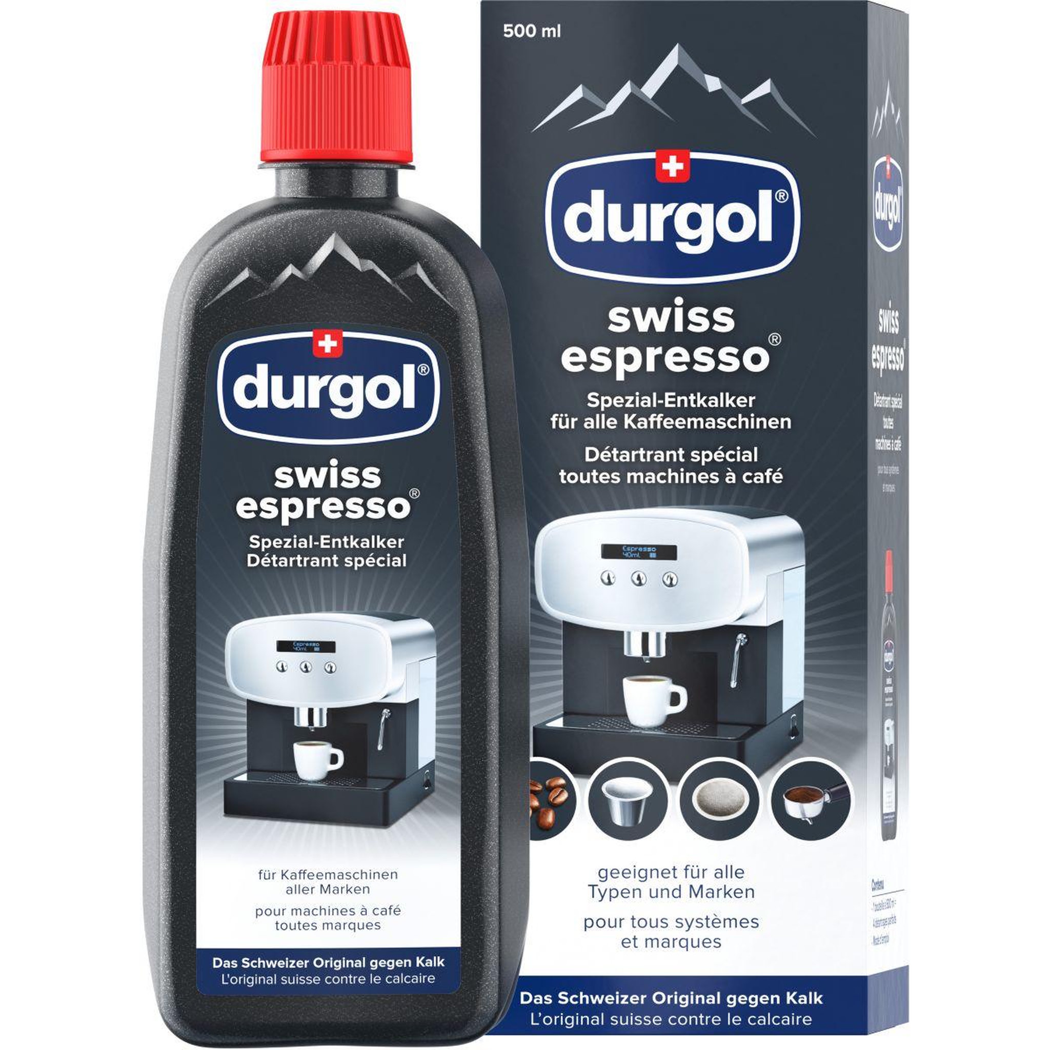 Voir la diapositive 1 : DURGOL Anti-calcaire pour espresso swiss espresso 500ml