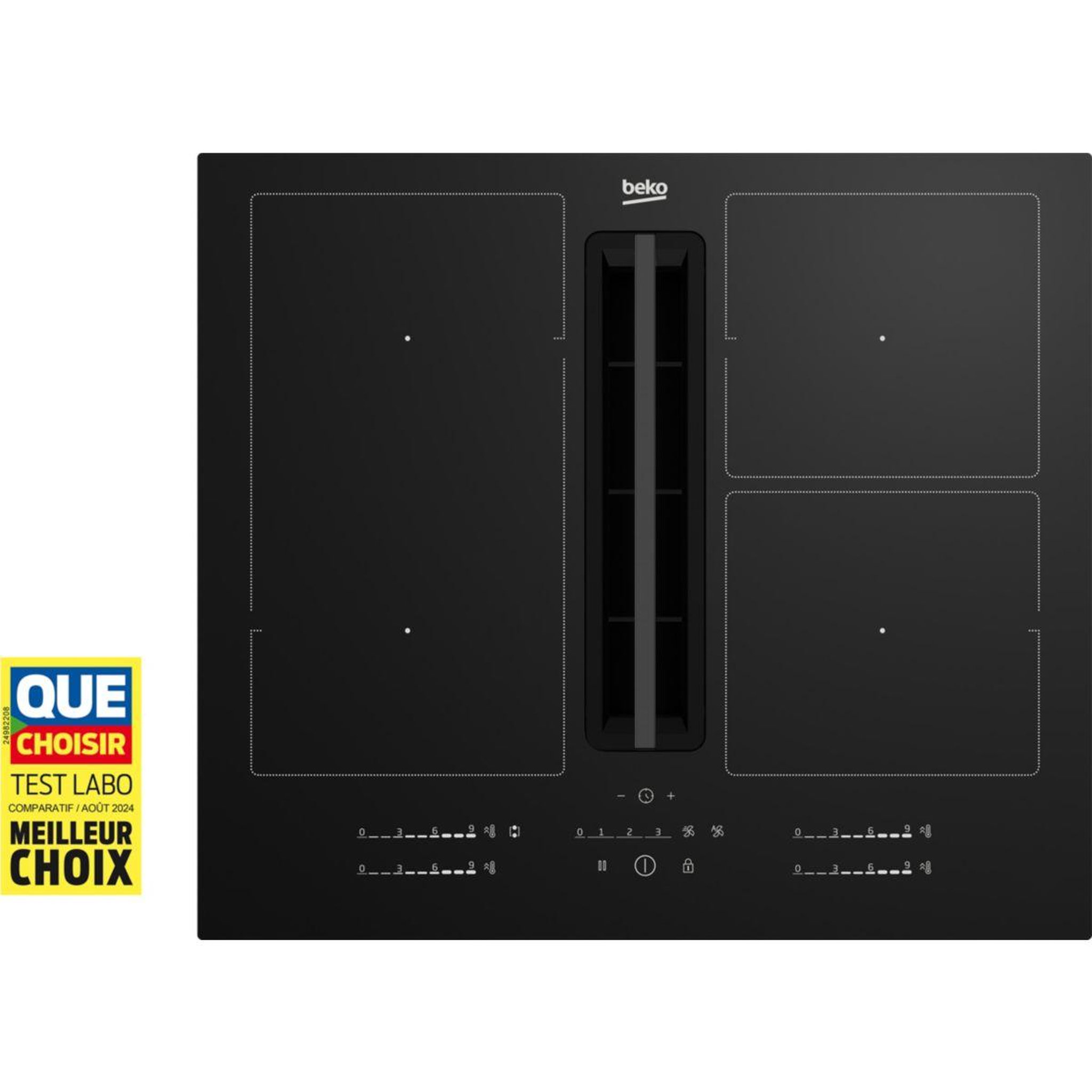 Voir la diapositive 2 : Beko Plaque induction aspirante HIXI64700UF