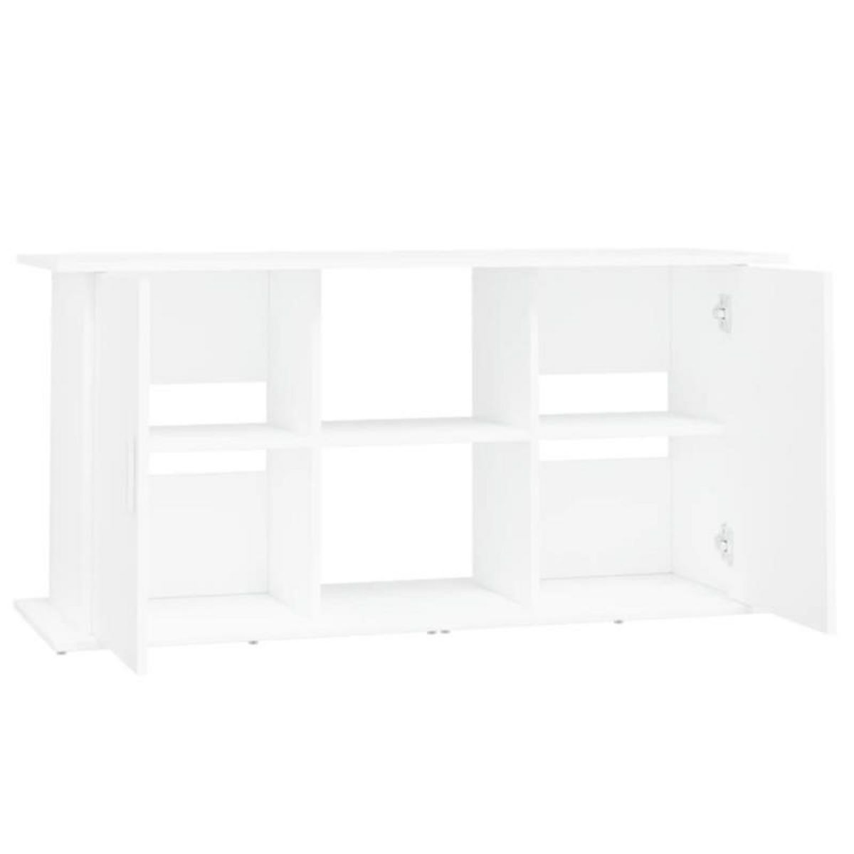 VIDAXL Support pour aquarium blanc 121x41x58 cm bois d ingénierie