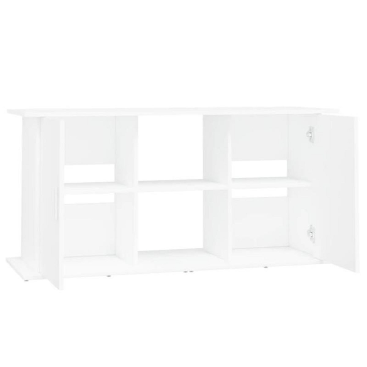 VIDAXL Support pour aquarium blanc 121x41x58 cm bois d ingénierie