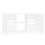 Voir la diapositive 6 : VIDAXL Support pour aquarium blanc 121x41x58 cm bois d ingénierie