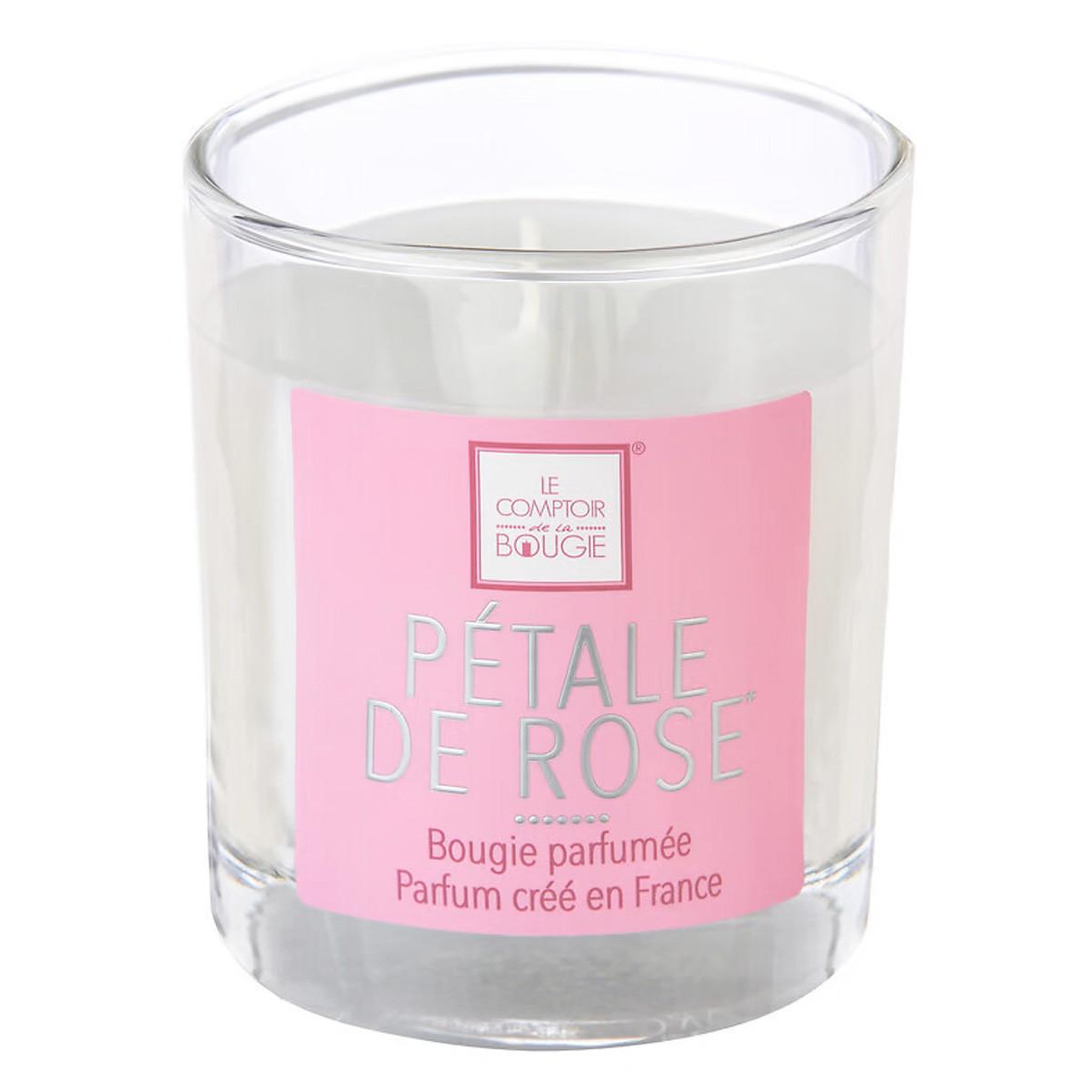 Voir la diapositive 1 : COMPTOIR DE LA BOUGIE Bougie parfumée  elea  190g pétale de rose