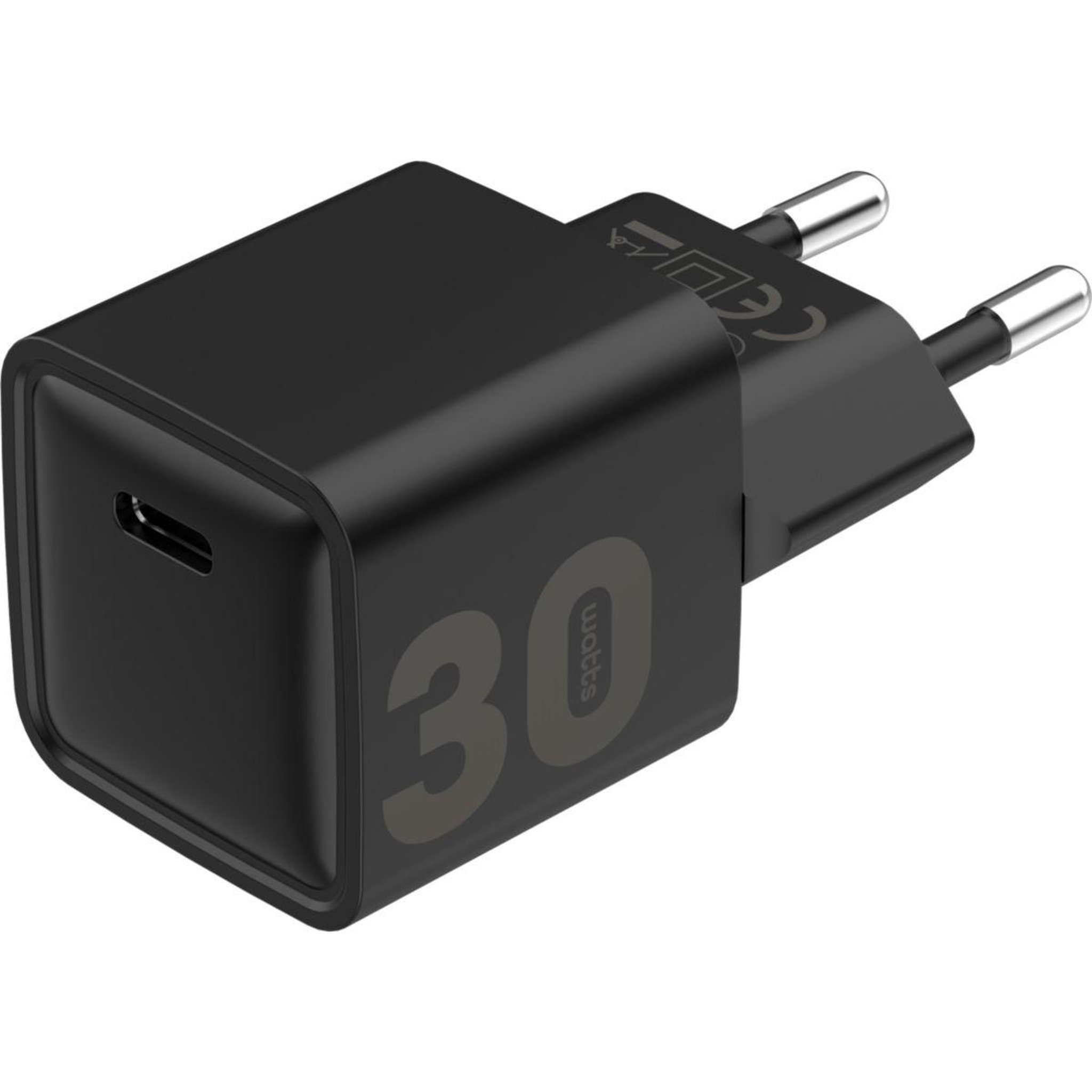 ESSENTIEL B Chargeur 30w gan + charge rapide usb-c noir