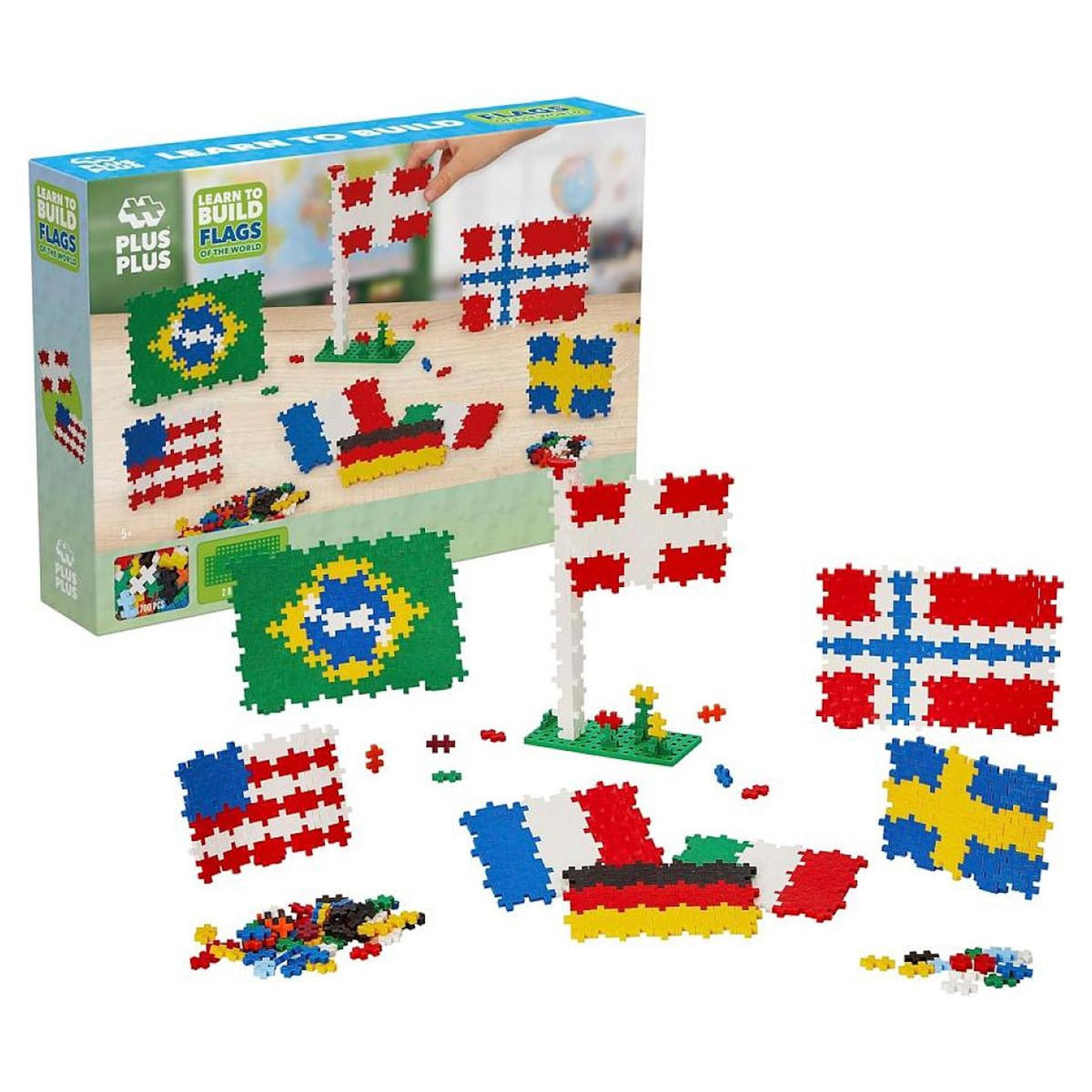 PlusPlus ++ - Kit decouverte Drapeaux du monde - 700 pcs