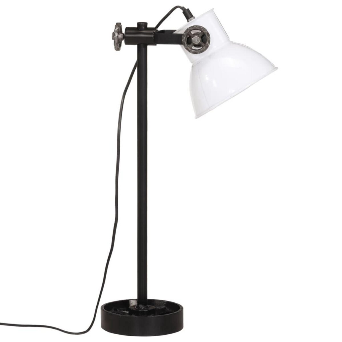 VIDAXL Lampe de bureau 25 W blanc 15x15x55 cm E27