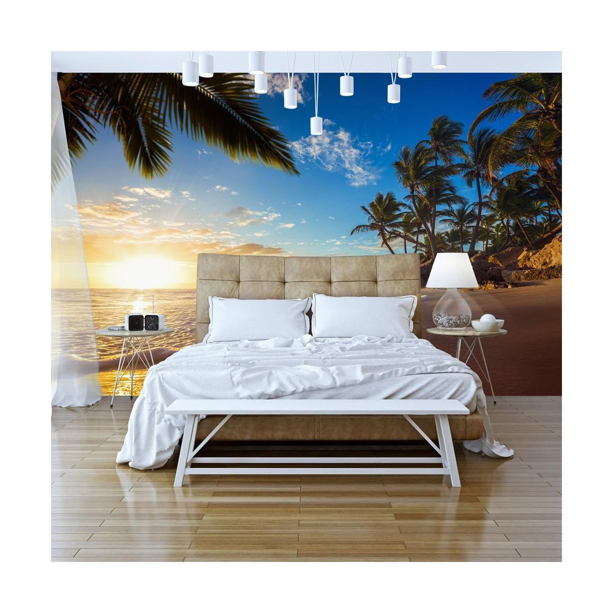 Voir la diapositive 1 : Paris Prix Papier peint  tropical beach